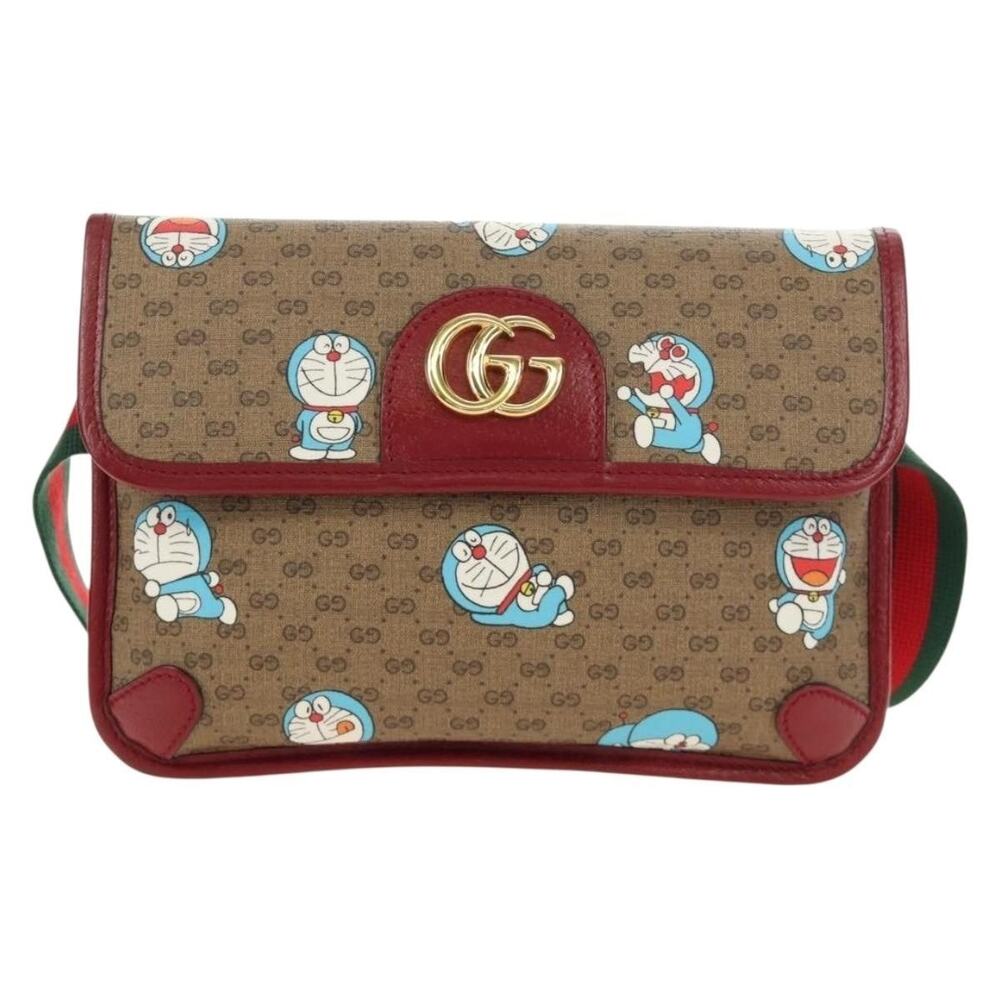 Gucci Micro GG Supreme Doraemon x Fujiko-pro Waist bag Beige